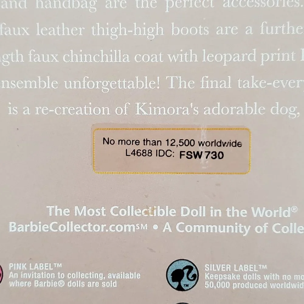 Kimora Lee Simmons Barbie Doll 2008 - Picture 5 of 7